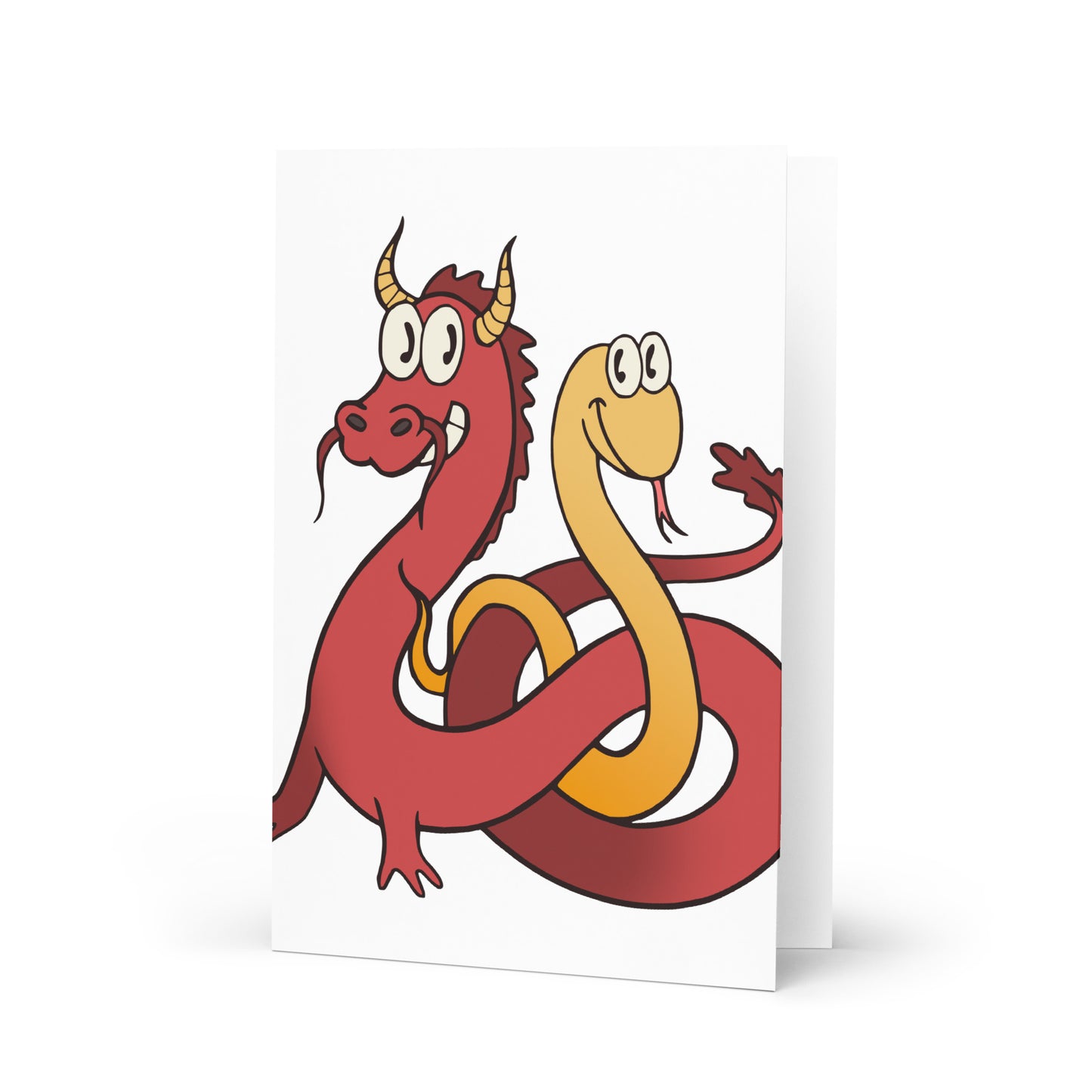Dragon & Snake Blank Card