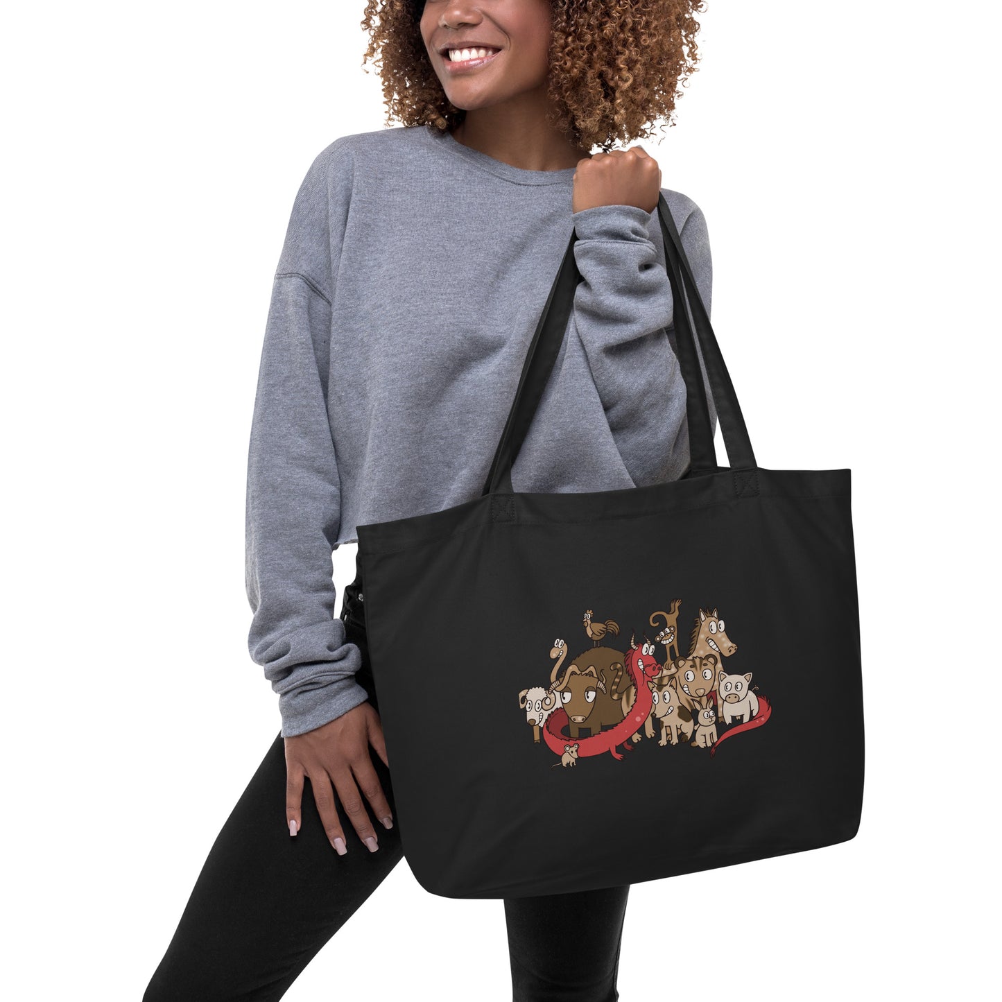 Large Organic Tote Bag - 12 Zodiacs
