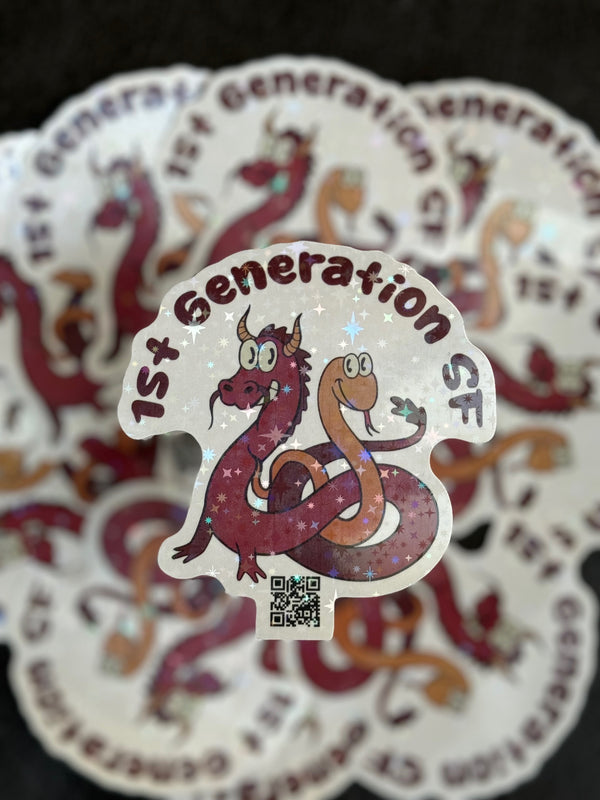 1st Generation Dragon and Snake Vinyl Sticker