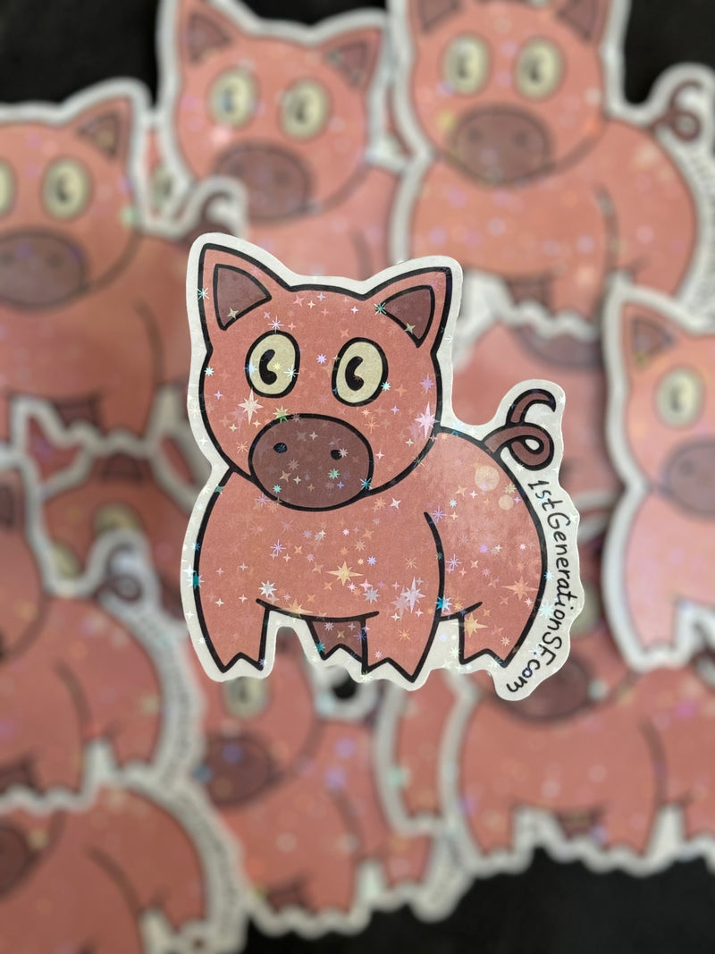 Year of the Pig Vinyl Sticker