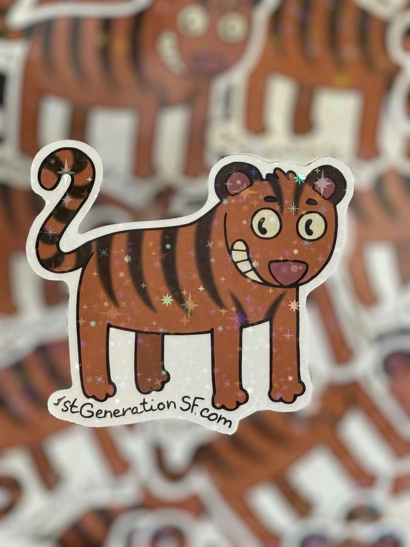 Year of the Tiger Vinyl Sticker