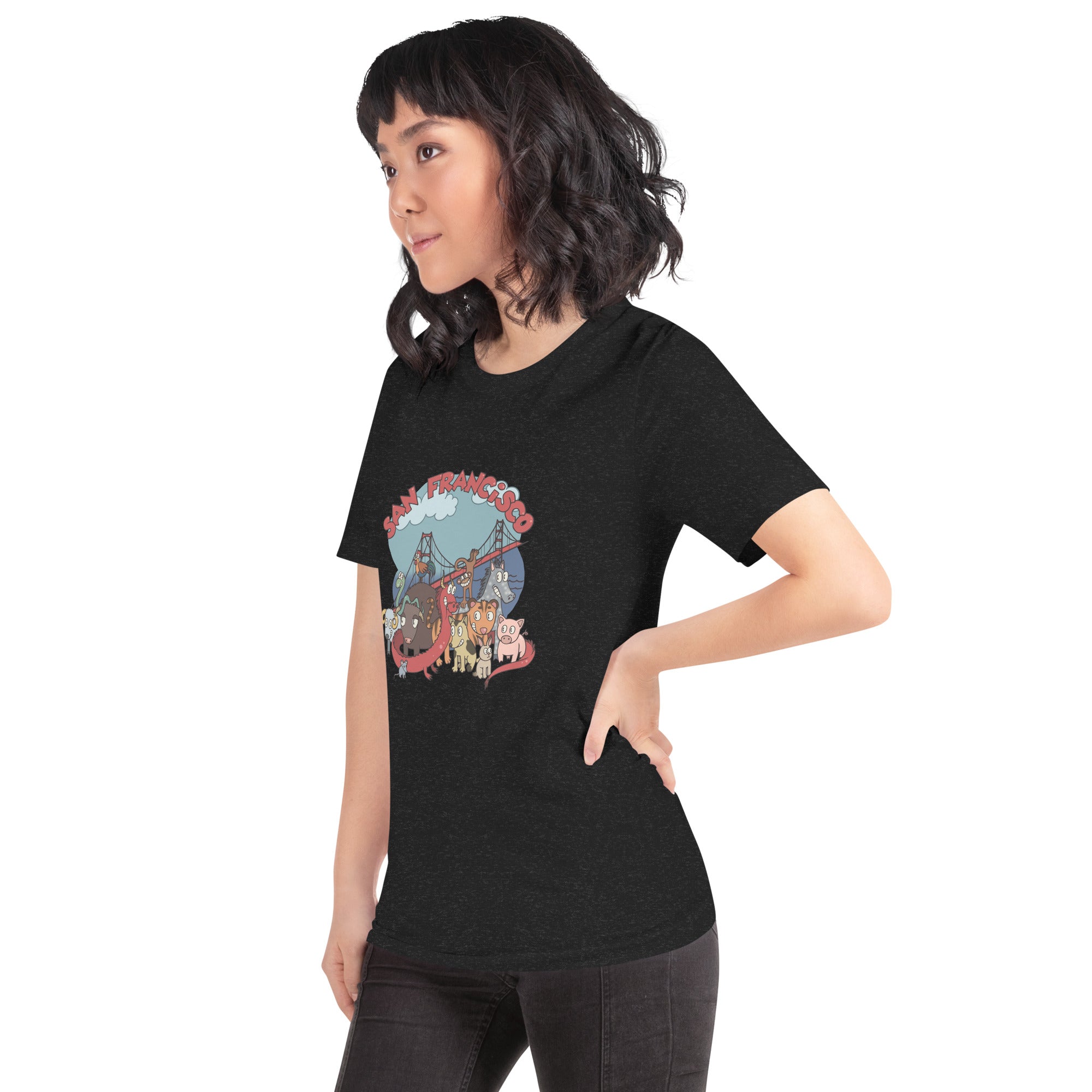 Herren T-Shirt Mit San Francisco Print – Golden Gate Bridge Design, Slim Fit, 100% Baumwolle