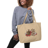 Large organic tote bag- 12 Zodiacs